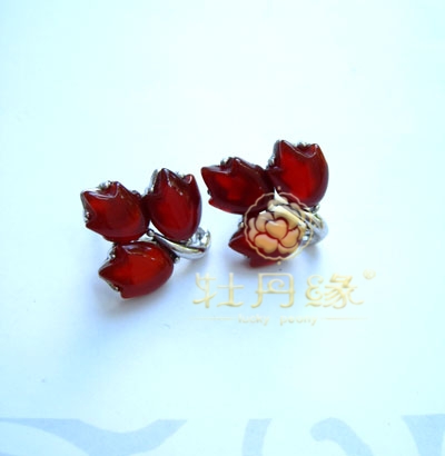 Luckypeony牡丹缘 顺丰耳环 红玛瑙 925纯银 别致常青树耳环|ruв категории Украшения,ювелирные изделия, серьга, серьги - от Buy2taobao.com для оказания профессиональной услуги покупки агента Taobao