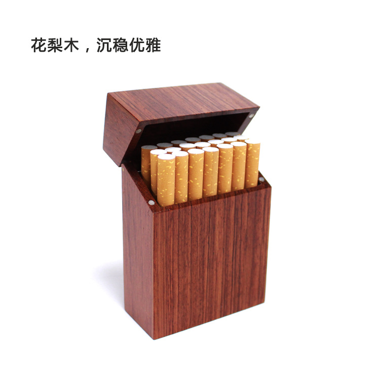 厂家直销新款创意木质香烟盒定制logo磁铁吸附翻盖式便携木质烟盒|ruв категории ZIPPO/швейцарский армейский нож/очки, курить, портсигар - от Buy2taobao.com для оказания профессиональной услуги покупки агента Taobao