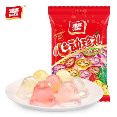 雅客心动珍礼果冻360g正品低卡食用集锦椰果网红布丁儿童零食夏天