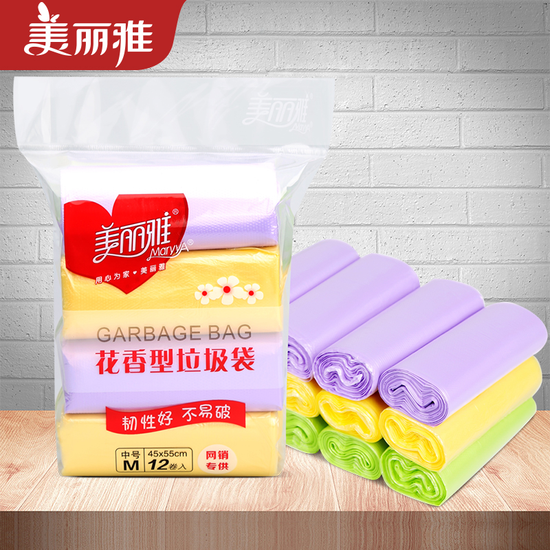 美丽雅花香垃圾袋中号家用点断式环保袋彩色12卷(360只)|msdalam kategori keluarga/Alat Pembersihan peribadi, kerja-kerja rumah/Floor peralatan pembersihan, beg sampah - dari Buy2taobao.com untuk memberikan perkhidmatan ejen Taobao profesional membeli