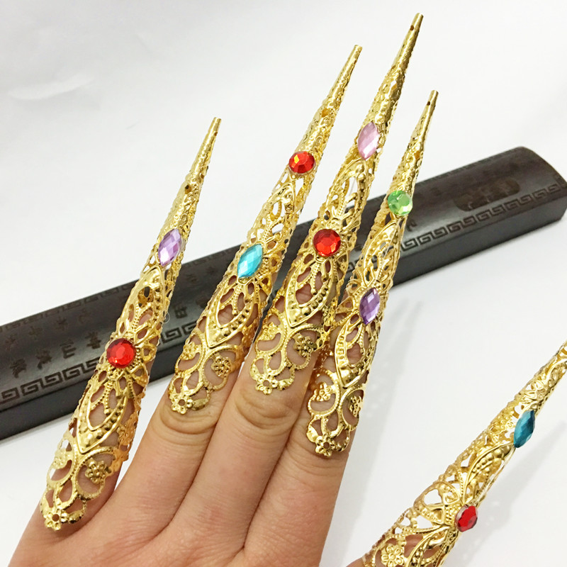 ancient costume Jewelry Zhen Huan Chuan Armor Nail sets Ring Qing Empress bride Avalokitesvara Cloisonnein the Arts and crafts , Folk arts and crafts Features , Cloisonne category - from Buy2taobao.com to provide professional Taobao agent buy service