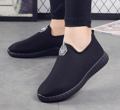 老北京布鞋男鞋秋冬加绒保暖软底防滑套脚懒人鞋轻便中老年运动鞋