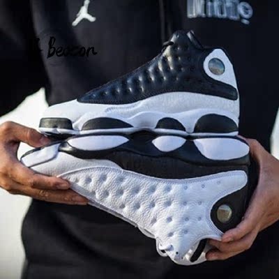 【h】air jordan 13 aj13黑白熊猫 3m反光 爱与尊重 888164-112