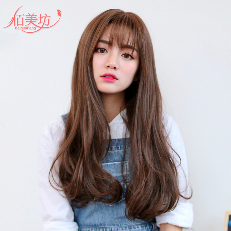 佰美坊假发女长卷发空气刘海假发女学生韩国逼真蓬松大波浪卷发在类目 美发护发/假发, 假发, 整顶假发中 - 来自Buy2taobao.com提供专业的淘宝代购服务