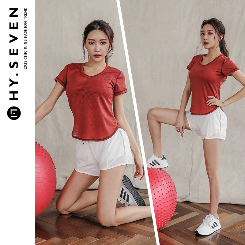 2019新款夏季健身房瑜伽服女网纱跑步专业运动套装网红初学者速干在类目 运动/瑜伽/健身/球迷用品, 瑜伽, 瑜伽服中 - 来自Buy2taobao.com提供专业的淘宝代购服务