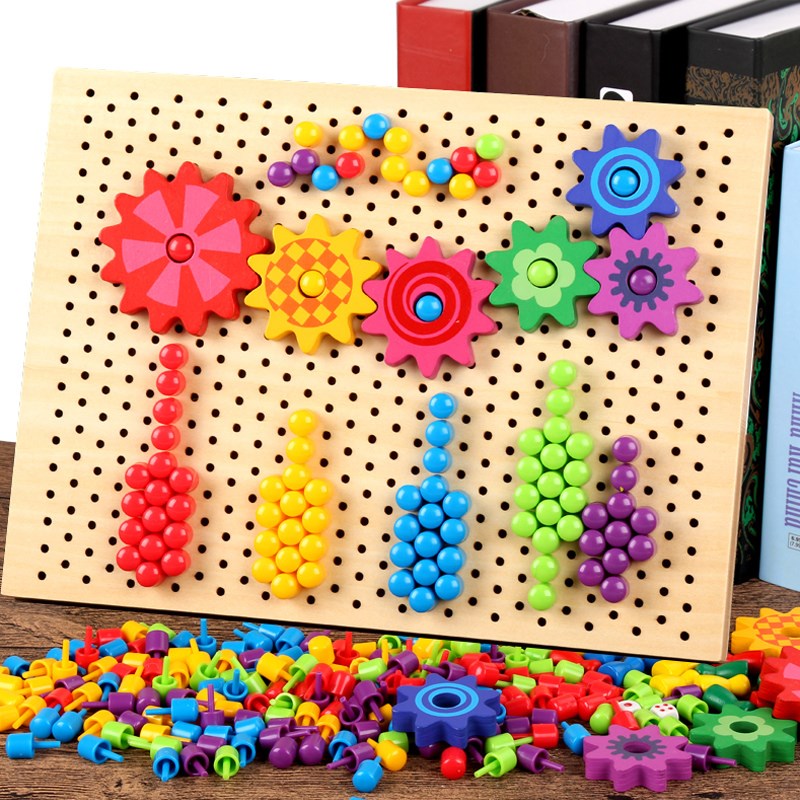 宝宝蘑菇钉创意力木制4-6儿童拼插组合玩具小孩1-2-3拼图周岁益智在类目 玩具/童车/益智/积木/模型, 串珠/拼图/配对/拆装/敲打玩具, 拼图/拼板中 - 来自Buy2taobao.com提供专业的淘宝代购服务