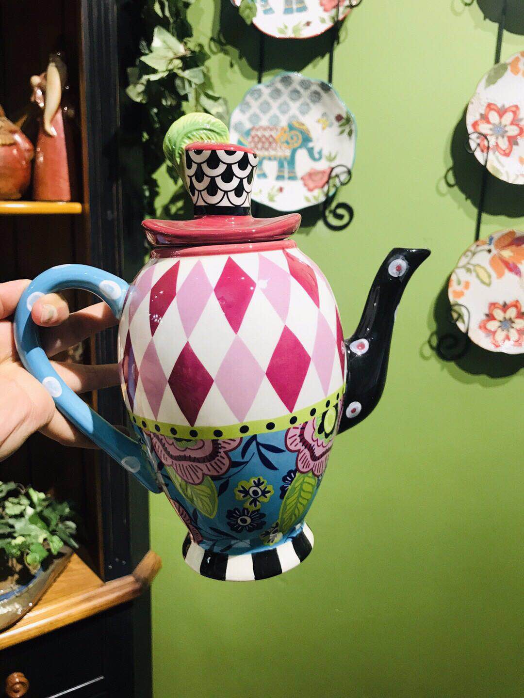 Joyce Shelton 乔伊斯谢尔顿贵妇帽大茶壶 咖啡壶 希望之心 2019在类目 餐饮具, 茶具, 茶壶中 - 来自Buy2taobao.com提供专业的淘宝代购服务