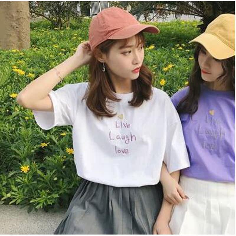 闺蜜2019夏装新款短袖t恤女学生宽松韩版ulzzang百搭上衣服原宿风在类目 自行车/骑行装备/零配件, 骑行服饰/骑行装备, 骑行服中 - 来自Buy2taobao.com提供专业的淘宝代购服务
