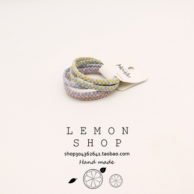 韩版头绳发绳泫雅色麻花辫发绳扎马尾小皮套基础款橡皮筋手链两用