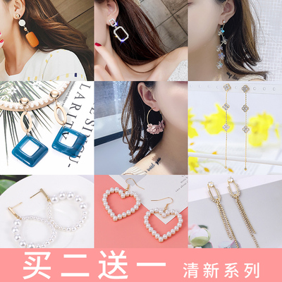 网红同款耳环女夏季2019新长款时尚气质个性百搭流苏耳坠小清新仙