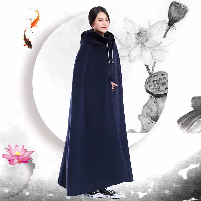 毛领披风僧人打坐毛绒僧服居士加厚双层毛绒禅修服僧服冬打坐斗篷|msdalam kategori Butik wanita / wanita, pakaian/pakaian kebangsaan/peringkat pakaian, pakaian kebangsaan/pakaian - dari Buy2taobao.com untuk memberikan perkhidmatan ejen Taobao profesional membeli