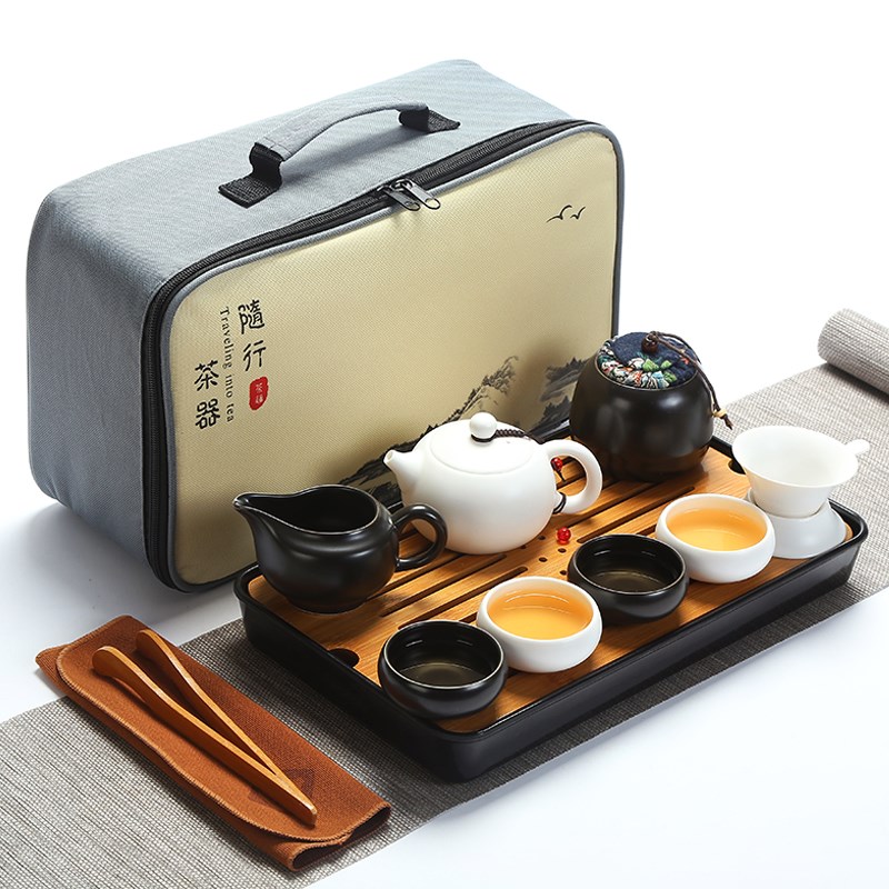 ceramics travel portable Kungfu Online Tea Set household teacup tea tray to work in an office Quik vehicle Accompanyingin the Tableware , Tea set , Kung Fu Tea category - from Buy2taobao.com to provide professional Taobao agent buy service