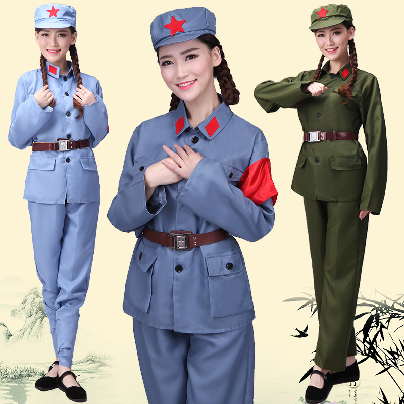 成人红军演出服装男女八路军衣服军装表演红卫兵新四军解放舞蹈服|ruв категории Женская одежда, костюм/национальная одежда/театр костюм, национальная одежда/этап погрузки - от Buy2taobao.com для оказания профессиональной услуги покупки агента Taobao