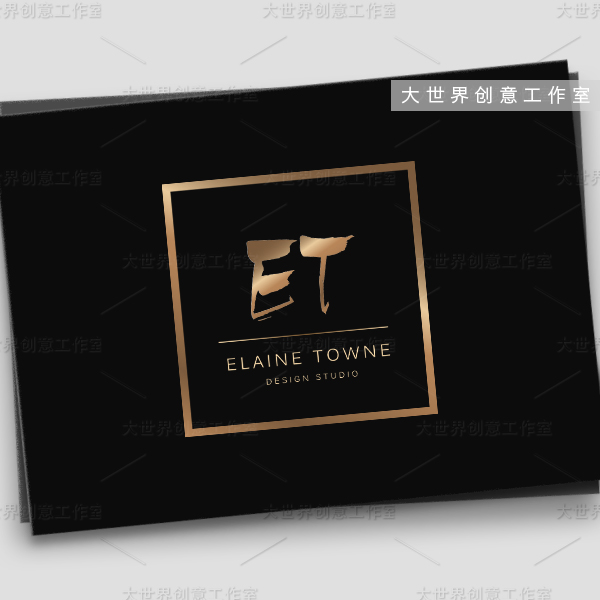 The big world new pattern autograph logo sign design wechat Business head portrait Watermark Shop standard English atmosphere golden 53in the Business affairs/Design Services, Design Services, Graphic Design, Trademark logo Design category - from Buy2taobao.com to provide professional Taobao agent buy service