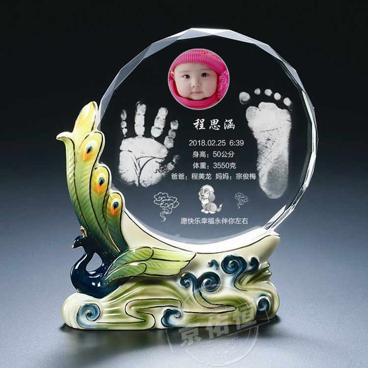 狗年新生婴儿百天宝宝手足印水晶手脚印印泥满月纪念品周岁礼物猴在类目 玩具/童车/益智/积木/模型, 宝宝纪念品/个性产品, 手脚印中 - 来自Buy2taobao.com提供专业的淘宝代购服务