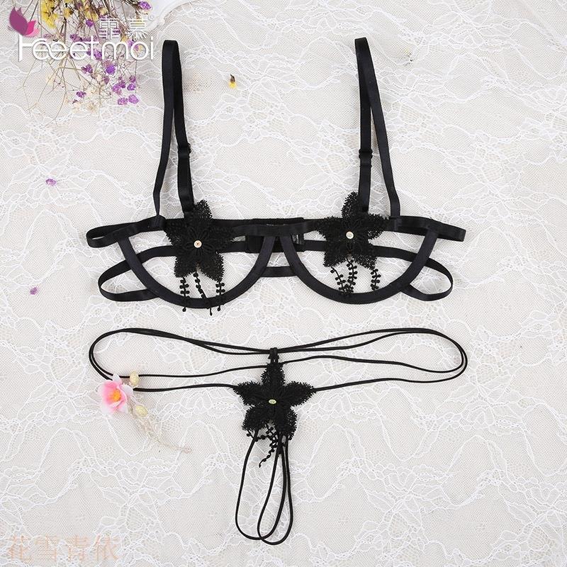 霏慕情趣内衣水溶绣花露胸三点式钢圈聚拢激情用品开档女7156|msdalam kategori Pakaian Dalam/seluar dalam lelaki/tracksuit, 内衣配件 - dari Buy2taobao.com untuk memberikan perkhidmatan ejen Taobao profesional membeli