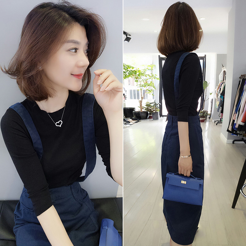 欧洲站春装女2019新款复古半身裙港风包臀裙子牛仔裙背带裙A字裙|msdalam kategori Butik wanita / wanita, skirt - dari Buy2taobao.com untuk memberikan perkhidmatan ejen Taobao profesional membeli