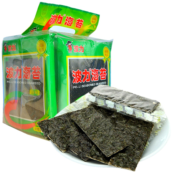 波力海苔原味3g*16包 (2大袋)即食紫菜 宝宝零食整箱48包|msdalam kategori makanan ringan/Nuts/Specialty, sotong/ikan kering/Bersedia untuk makan makanan laut, rumpai laut Siri - dari Buy2taobao.com untuk memberikan perkhidmatan ejen Taobao profesional membeli