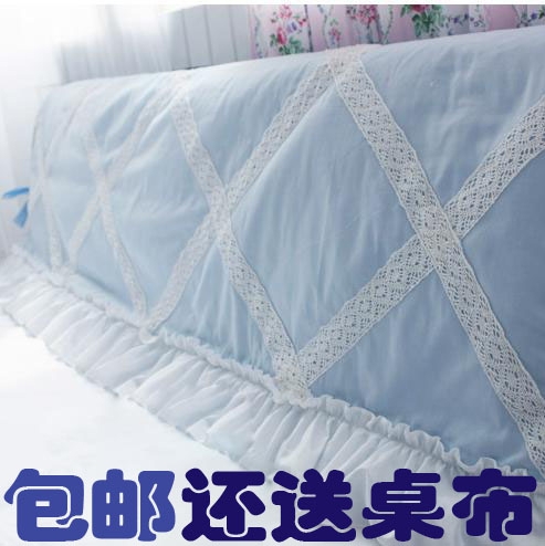 包邮 地中海可爱蕾丝 蓝色床头罩 床头套床头软包 床头盖巾|ruв категории награду материалов, фон стены мягкая упаковка/кровати рукав/процесс мягкая упаковка, кровати рукав - от Buy2taobao.com для оказания профессиональной услуги покупки агента Taobao