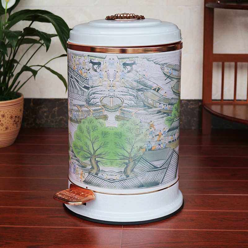 Lijia high-grade Chinese style classical Trash Art household a living room Foot Mute fashion European style Health barrelsin the Family/Personal Cleaning Tools , Housework/Floor cleaning equipment , Trash/Trash rack , Trash category - from Buy2taobao.com to provide professional Taobao agent buy service