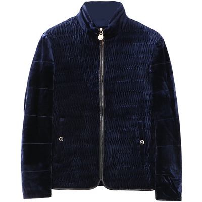 〖D〗高端商务品牌折扣男装新款冬装百搭拼皮立领棉衣外套3J326