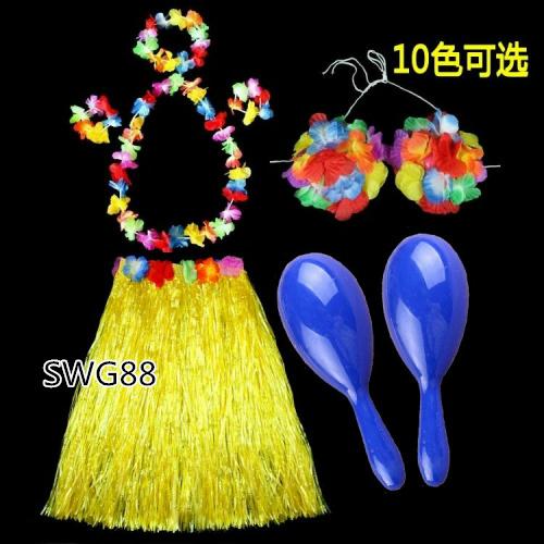 80CM夏威夷草裙节日派对婚礼伴郎必备搞怪服饰节庆活动助兴道具|msdalam kategori sukan/Yoga/kecergasan/bekalan peminat, Dance/Aerobik/Gymnastics, Hula, Hula Set - dari Buy2taobao.com untuk memberikan perkhidmatan ejen Taobao profesional membeli