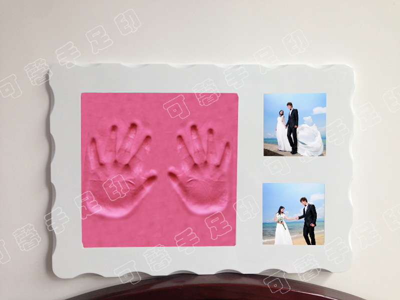 波浪相框结婚礼物手印泥 情侣婚庆手印泥手足印 婚礼手模在类目 玩具/童车/益智/积木/模型, 宝宝纪念品/个性产品, 手脚印中 - 来自Buy2taobao.com提供专业的淘宝代购服务