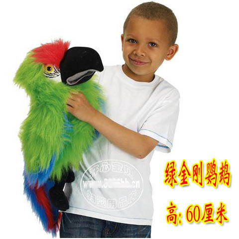 鹦鹉手偶玩具 嘴巴能動會發聲 小鳥手偶 動物腹語手偶表演道具在類目 玩具/童車/益智/積木/模型, 幼兒響鈴/布玩/安撫玩具, 手偶/安撫玩偶中 - 來自Buy2taobao.com提供專業的淘寶代購服務