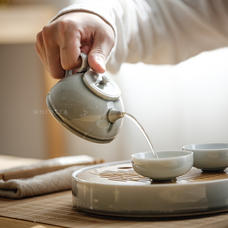 |日式烟灰简约茶壶茶具套装 家用禅意功夫陶瓷茶杯小号茶盘|ruв категории посуда, чайный сервиз, кунг - Фу, чайный сервиз - от Buy2taobao.com для оказания профессиональной услуги покупки агента Taobao