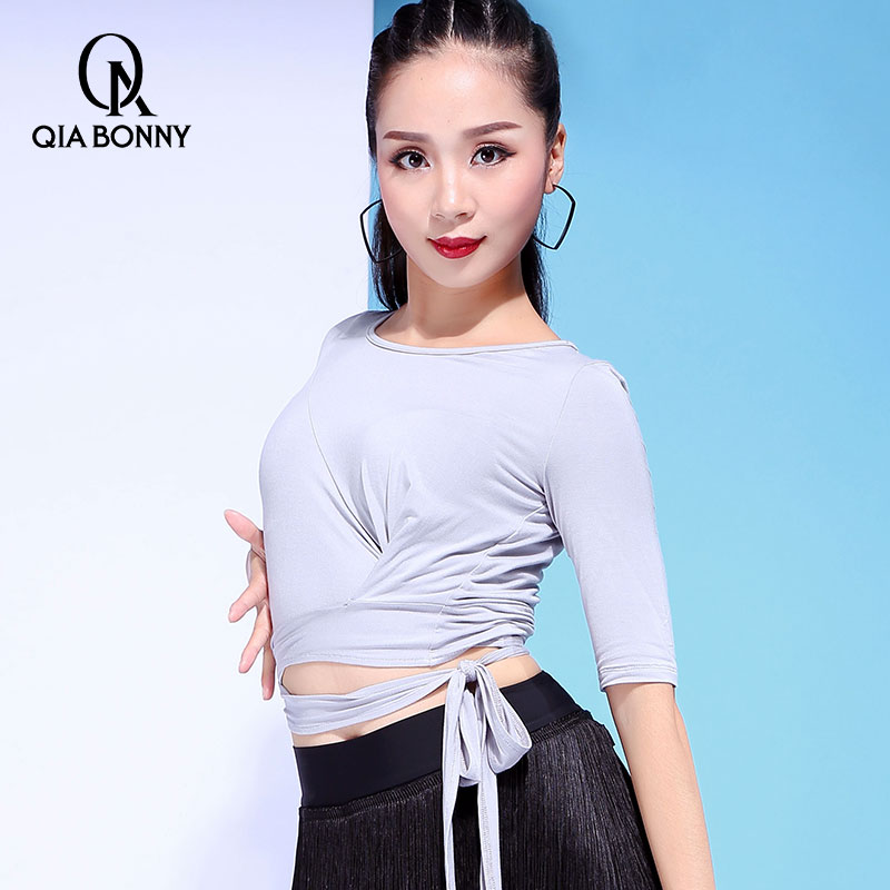 琪亚 拉丁舞练功服女上衣2019新款专业院校训练服表演服跳舞衣服在类目 运动/瑜伽/健身/球迷用品, 舞蹈/健美操/体操, 拉丁舞, 拉丁舞上装中 - 来自Buy2taobao.com提供专业的淘宝代购服务