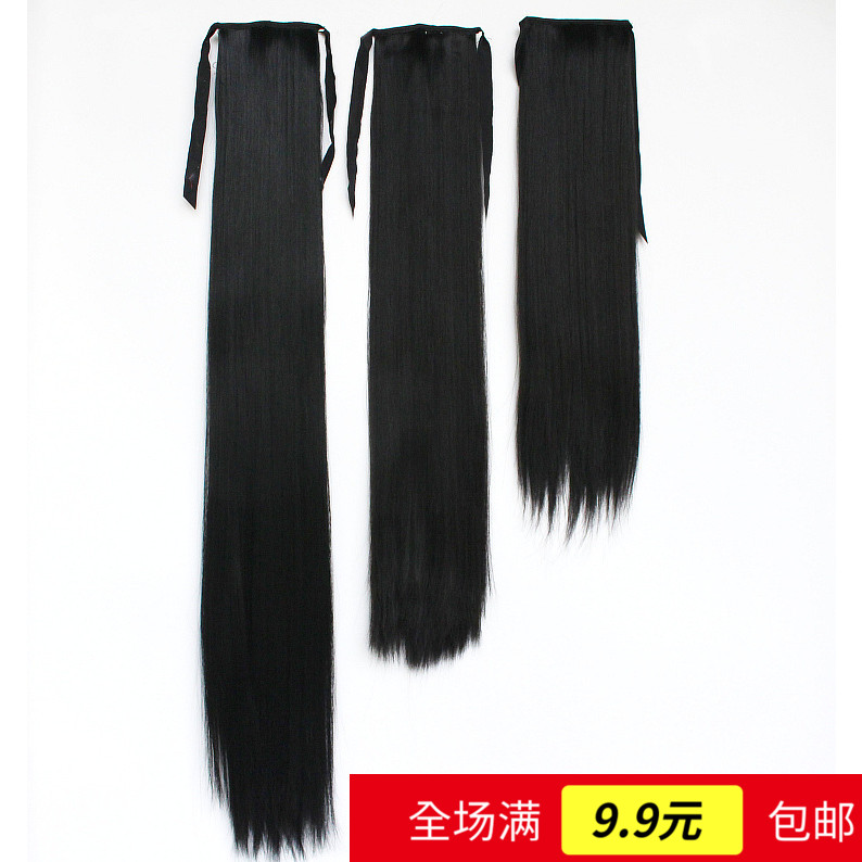 古装假发女COS小龙女一片式长发片长五卡演出假发古代汉服接发片在类目 美发护发/假发, 假发, 马尾中 - 来自Buy2taobao.com提供专业的淘宝代购服务