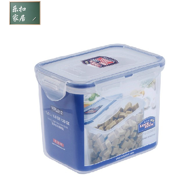 正品乐扣乐扣保鲜盒四方谷物盒塑料保鲜盒储物盒大盒子 HPL812 1L|msdalam kategori pinggan mangkuk, pemeliharaan bekas/bekas pemeliharaan, crisper - dari Buy2taobao.com untuk memberikan perkhidmatan ejen Taobao profesional membeli