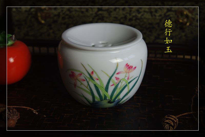 美院手绘兰花茶洗茶海建水 平价不议价!|msdalam kategori pinggan mangkuk, set teh, caddy teh - dari Buy2taobao.com untuk memberikan perkhidmatan ejen Taobao profesional membeli