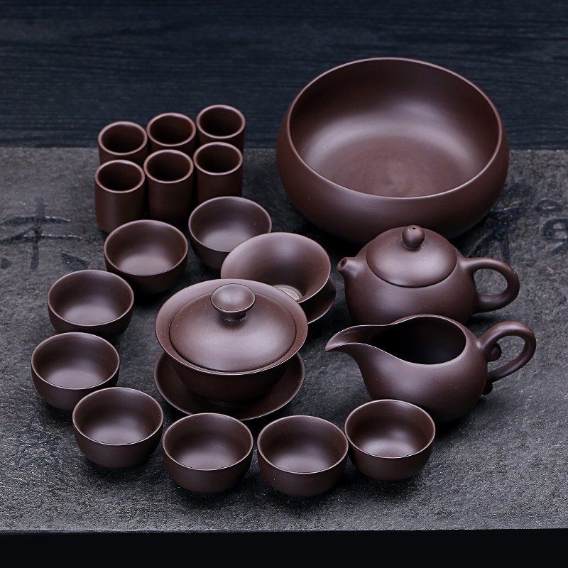 原矿红泥朱泥紫砂功夫茶具套装家用办公茶壶盖碗茶杯泡茶器整套在类目 餐饮具, 茶具, 功夫茶具中 - 来自Buy2taobao.com提供专业的淘宝代购服务