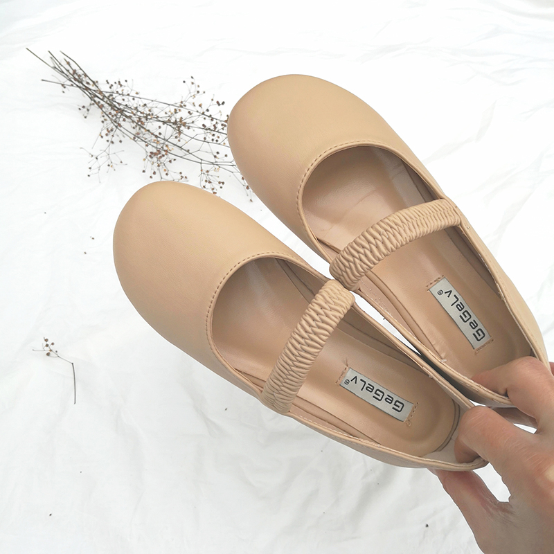 2019 Spring and summer new pattern the republic of korea Dongdaemun fashion Scoop shoes Versatile one word Mary soft sole comfortable Single shoesin the Women's Shoes, Low shoes category - from Buy2taobao.com to provide professional Taobao agent buy service
