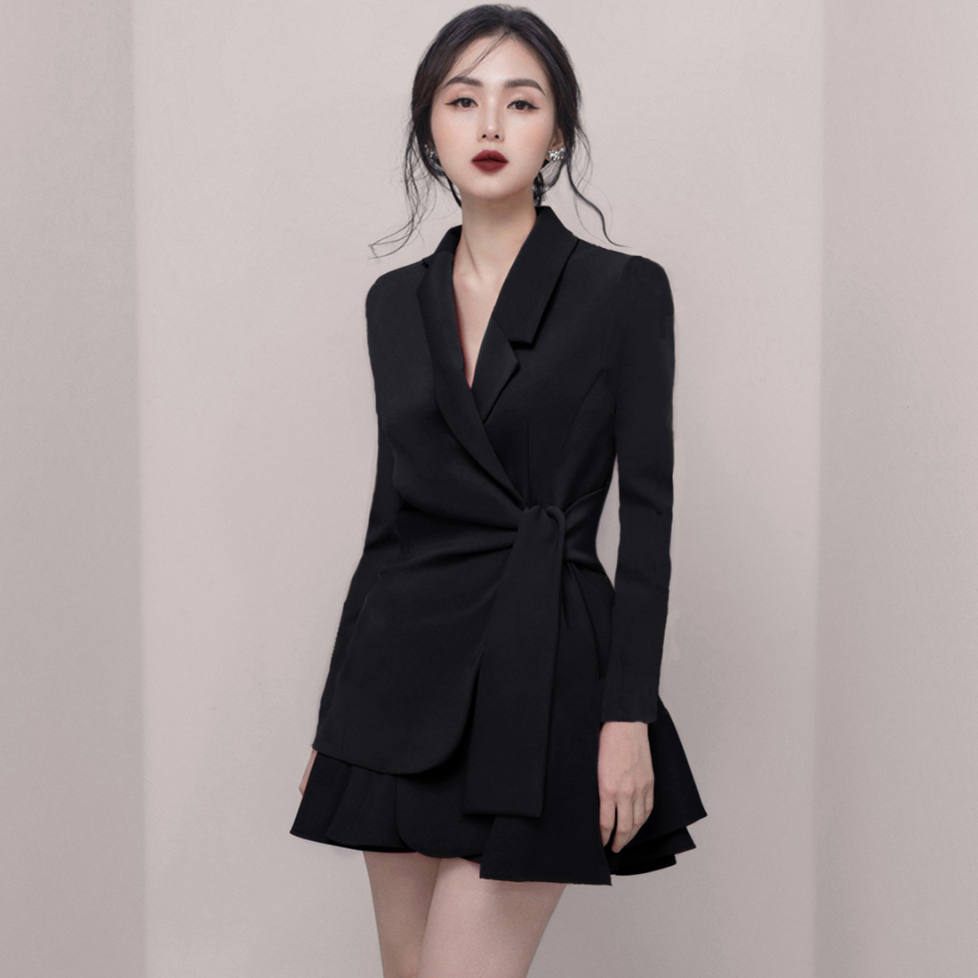 黑色洋装小礼服女显瘦2019夏季新款气质高腰连衣裙OL套装裙子晚宴|ruв категории Женская одежда, Cвадебные платья, платье/вечернее платье - от Buy2taobao.com для оказания профессиональной услуги покупки агента Taobao
