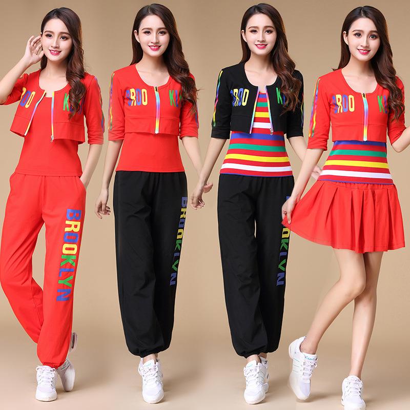 2018 Ghost trot square dance clothing new pattern suit pure cotton motion leisure time Long sleeve dance Fitness wear spring and autumnin the Women's clothing/Boutique , Costume/National costume/Stage costumes , National costume/Costumes category - from Buy2taobao.com to provide professional Taobao agent buy service