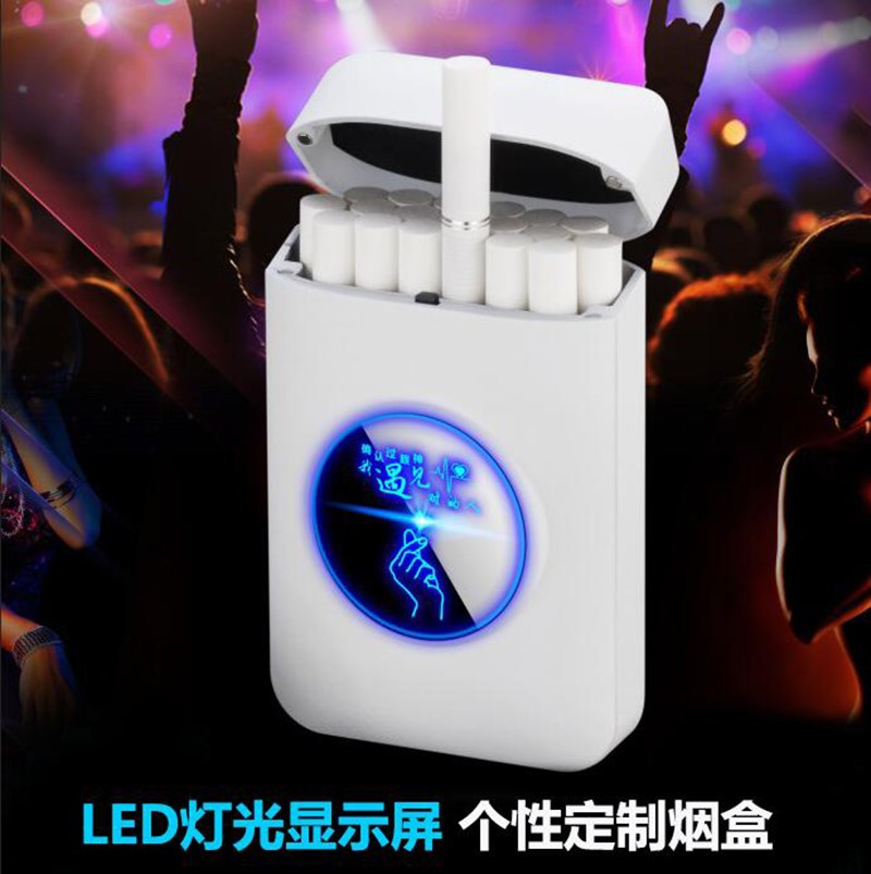 烟盒男创意便携超薄翻盖装烟神器20支装自动充电个性塑料香菸盒壳|ruв категории ZIPPO/швейцарский армейский нож/очки, курить, портсигар - от Buy2taobao.com для оказания профессиональной услуги покупки агента Taobao