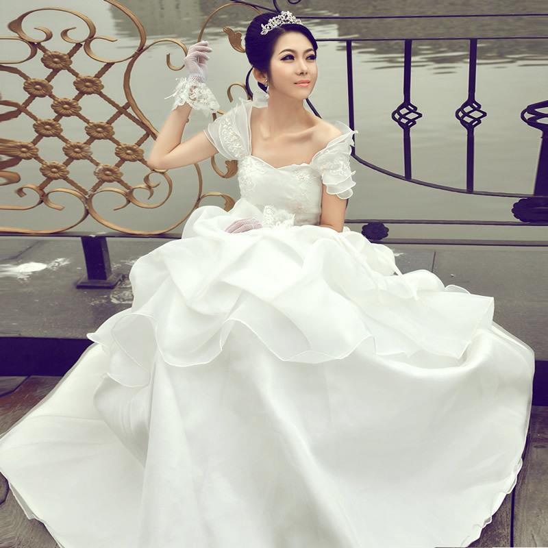 2018新款新娘婚纱礼服奢华齐地抹胸高档婚纱大码胖mm一字肩婚纱|ruв категории Женская одежда, Cвадебные платья, свадебное платье - от Buy2taobao.com для оказания профессиональной услуги покупки агента Taobao