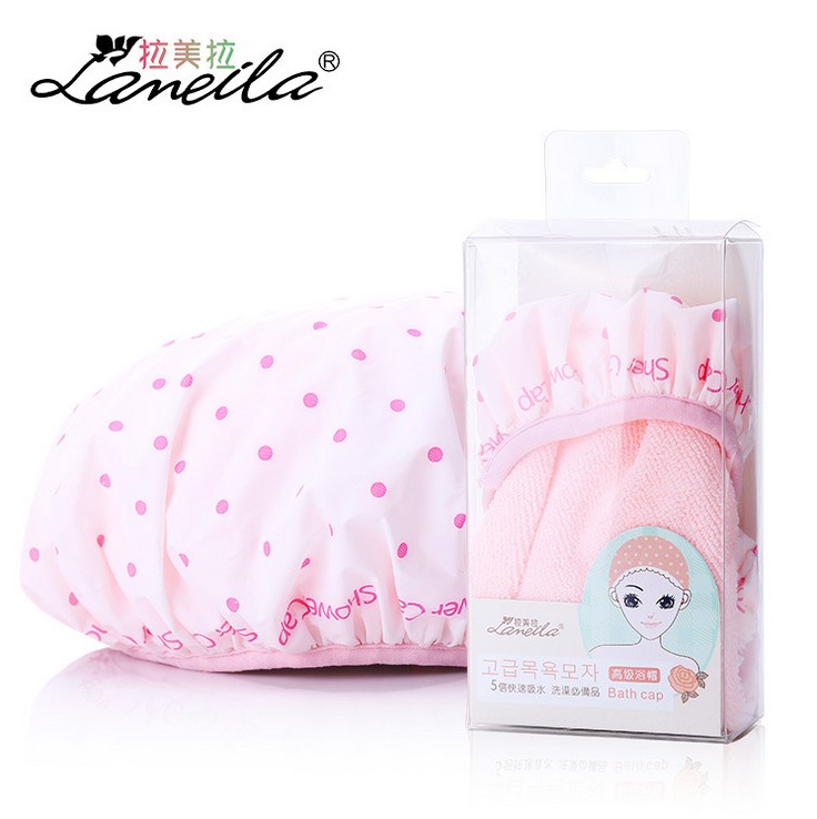 Korean Edition waterproof Shower cap adult Triple Dry hair cap enlarge double-deck Hot Oil Shampoo cap Villus Turbanin the Family/Personal Cleaning Tools , Personal care cleaning appliances , Dry hair hat category - from Buy2taobao.com to provide professional Taobao agent buy service