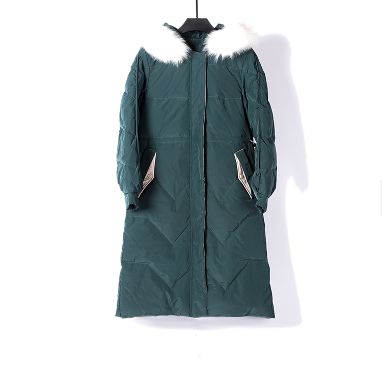 167Y002 Mid length version Hooded Fox feather collar White duck down Down Jacketsin the Women's clothing/Boutique , Down category - from Buy2taobao.com to provide professional Taobao agent buy service