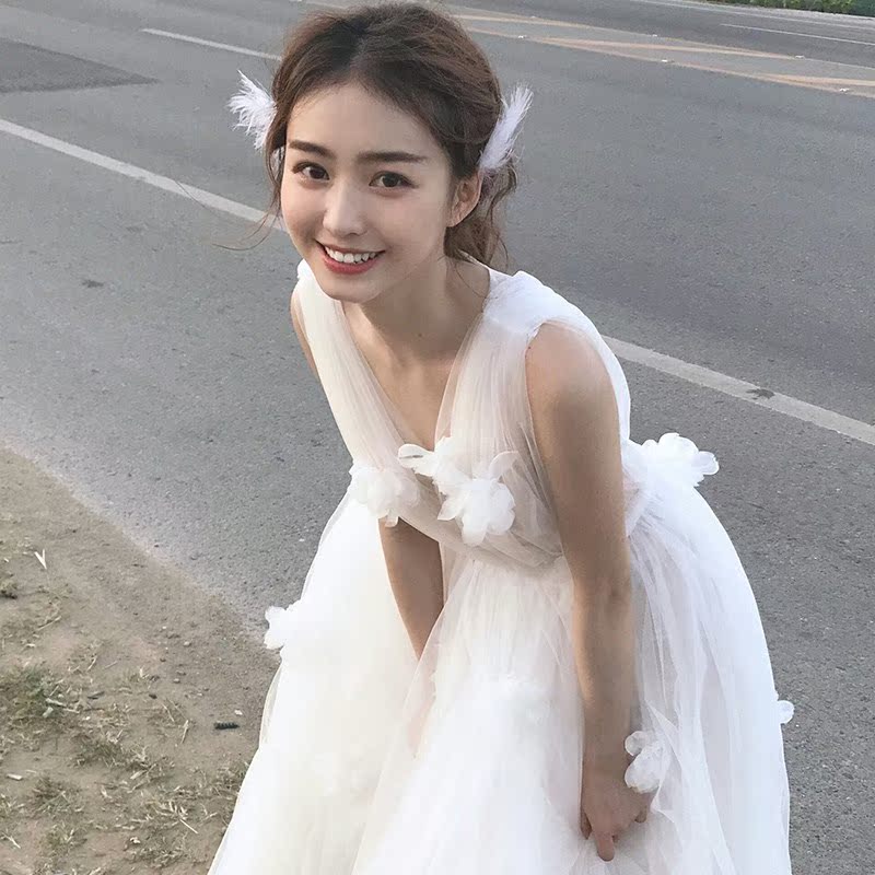 Light wedding dress 2018 new pattern one word bride marry Tailing princess Dream Qi Di Simplicity Show thin Sen familyin the Women's clothing/Boutique , Wedding/Cheongsam/Formal dress , Wedding category - from Buy2taobao.com to provide professional Taobao agent buy service