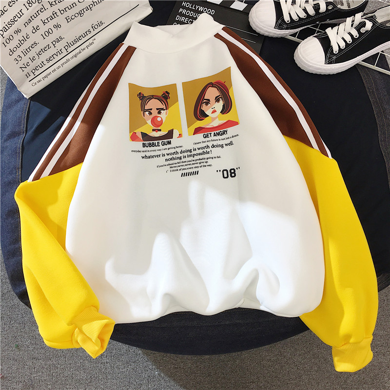 卫衣2019新款女潮韩版宽松学生cec超火套头百搭薄款ins外套无帽|msdalam kategori Butik wanita / wanita, sweater/Fleece - dari Buy2taobao.com untuk memberikan perkhidmatan ejen Taobao profesional membeli