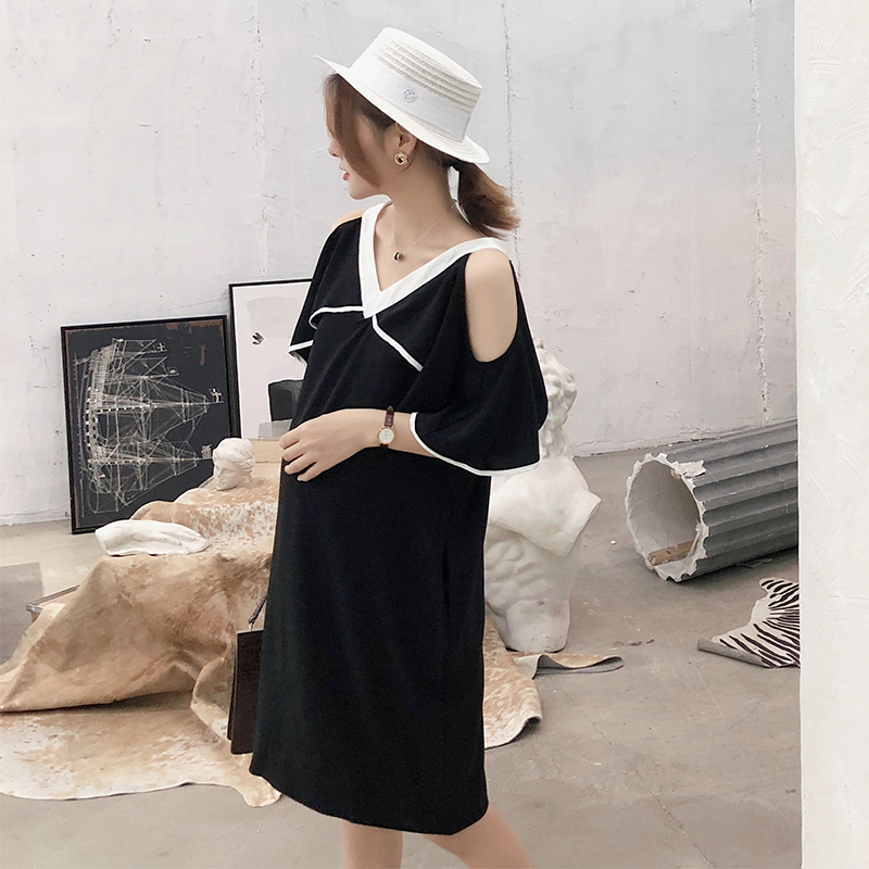 pregnant woman strapless Dress Mid length version Summer wear 2019 new pattern sexy mom fashion Freaky Backless Chiffon Dressin the Maternity/Maternal supplies/Nutrition , Maternity , Dress category - from Buy2taobao.com to provide professional Taobao agent buy service