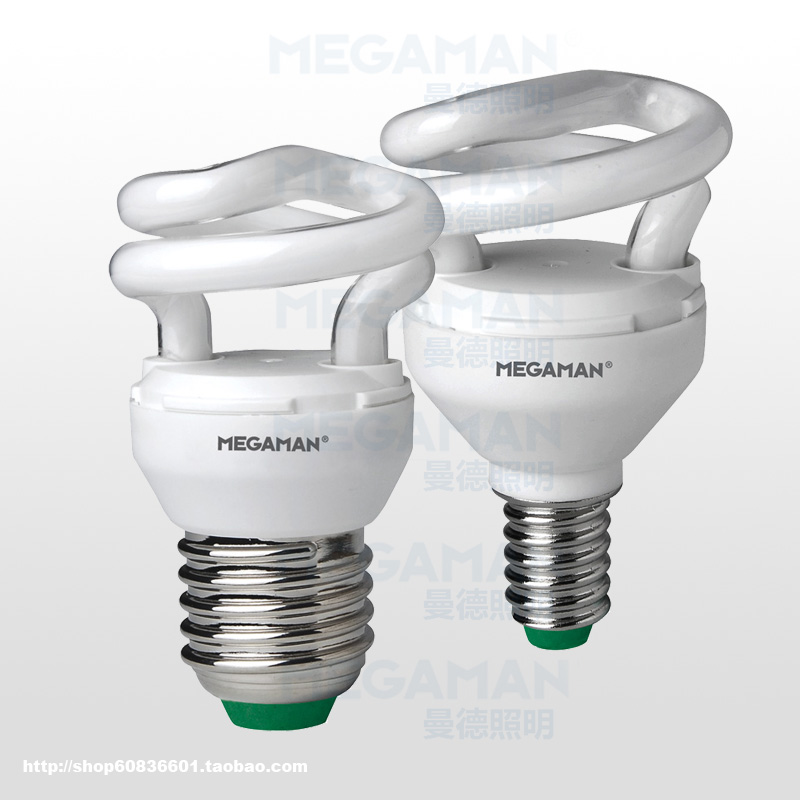Germany Megaman 5W Spiral energy saving light Super bright Darkless zone-free Technology Trichromaticin the Decoration main material , Light source , Other sources category - from Buy2taobao.com to provide professional Taobao agent buy service