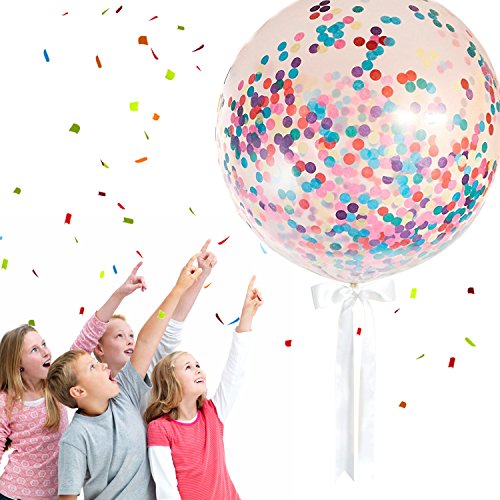 MONILON Confetti Balloons, 6 Pcs 36" Jumbo Giant Latex Ballo|ruв категории Аксессуары, Другие аксессуары - от Buy2taobao.com для оказания профессиональной услуги покупки агента Taobao