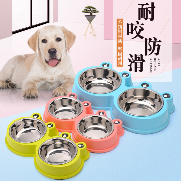 革泰不锈钢狗碗双碗宠物狗饭盆防摔防滑碗宠物食具猫咪食盆双碗|msdalam kategori haiwan peliharaan/makanan haiwan dan bekalan, Cat/anjing harian, Bowl - dari Buy2taobao.com untuk memberikan perkhidmatan ejen Taobao profesional membeli