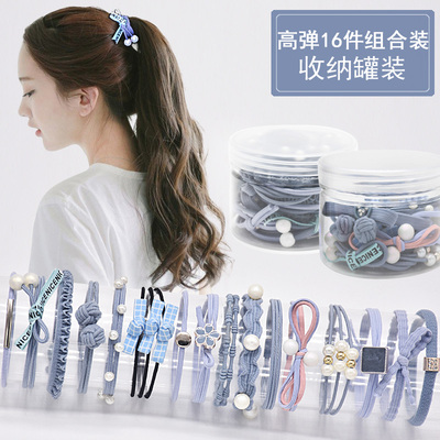 韩版头绳可爱扎头发网红橡皮筋头饰小清新皮套简约个性森女系发圈