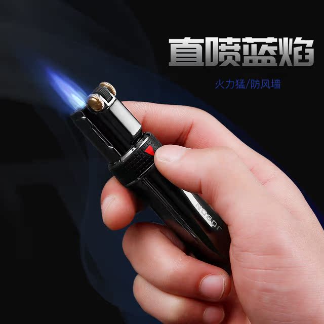砂轮点火防风打火机充气循环使用创意个性直冲蓝焰砂轮式雪茄火机在类目 ZIPPO/瑞士军刀/眼镜, 品牌打火机及配件, 其它, 充气打火机中 - 来自Buy2taobao.com提供专业的淘宝代购服务