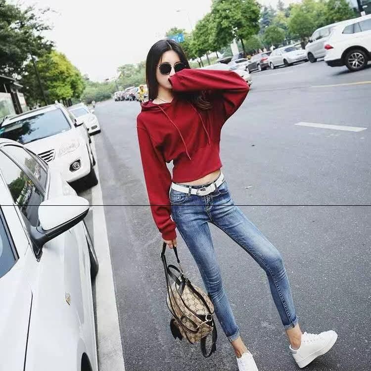 spring and autumn new pattern Hooded Sweater Plush thickening Korean Edition student Easy Versatile Waist Long sleeve have cash less than that is registered in the accounts jacketin the Outdoor/Mountaineer/Camping/Travel Goods , Outdoor clothing , Outdoor sports coat category - from Buy2taobao.com to provide professional Taobao agent buy service